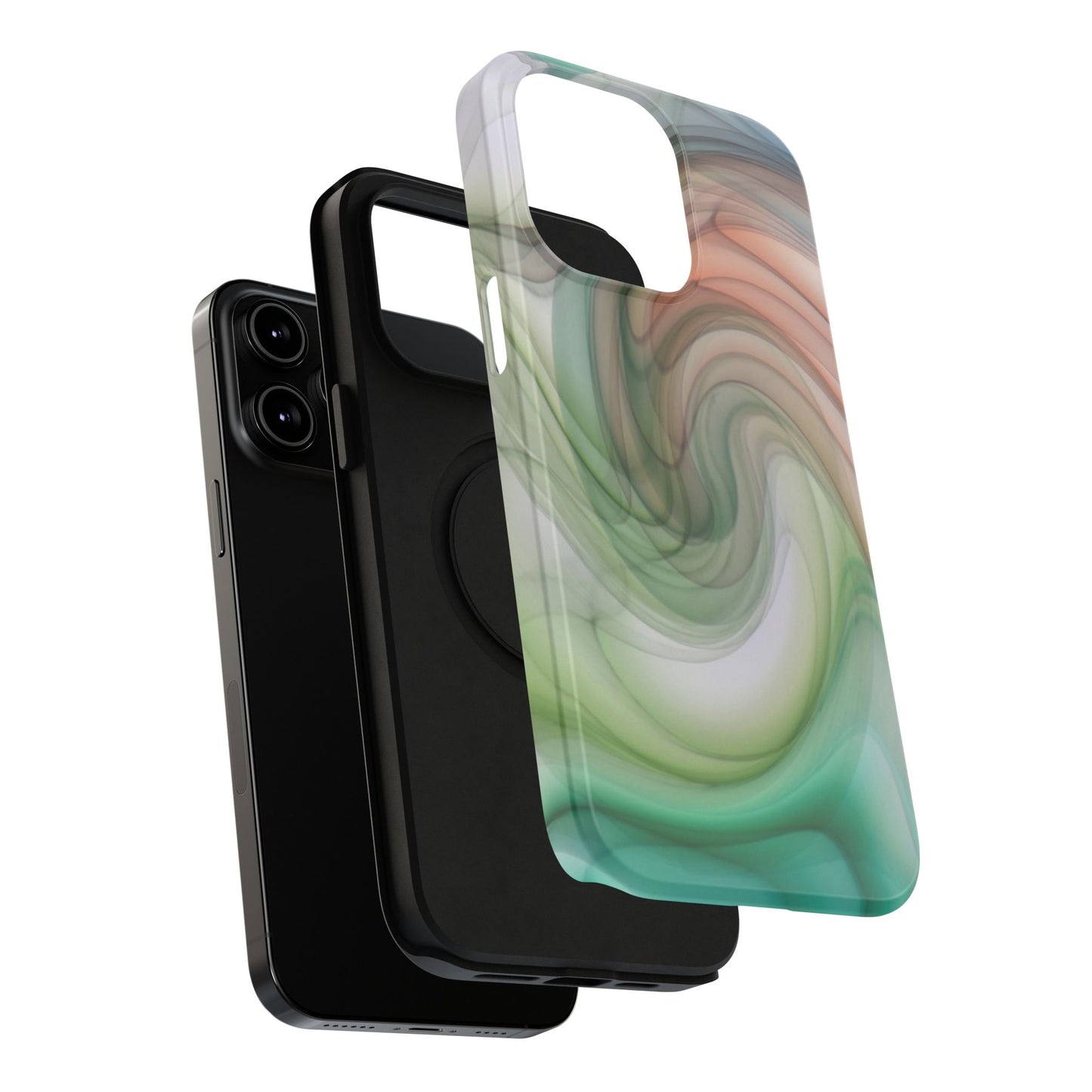 Impact-Resistant Phone Case – Marble Flow