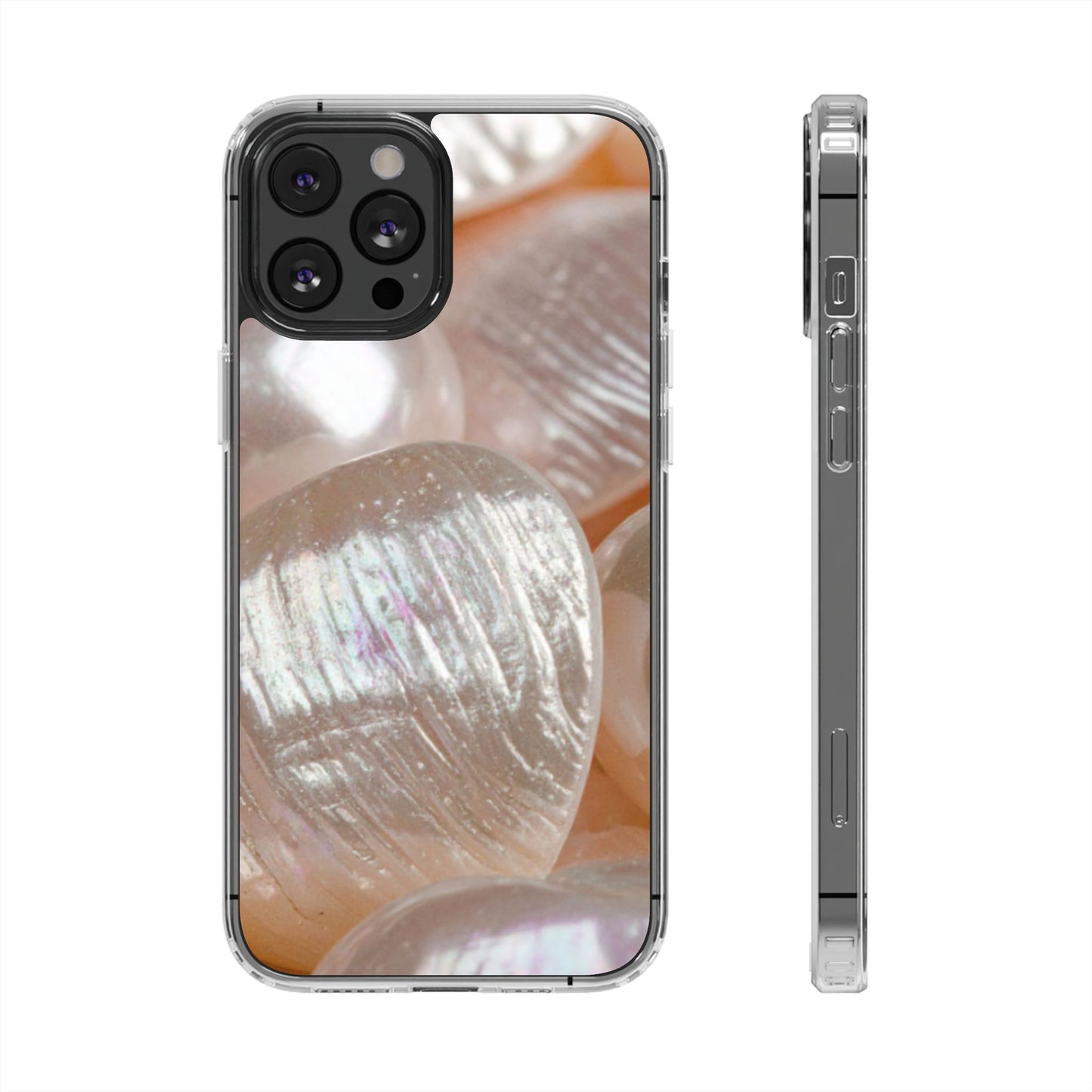 Clear Phone Case – Blush Pearl