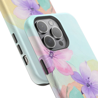 Impact-Resistant Phone Case – Water Petal
