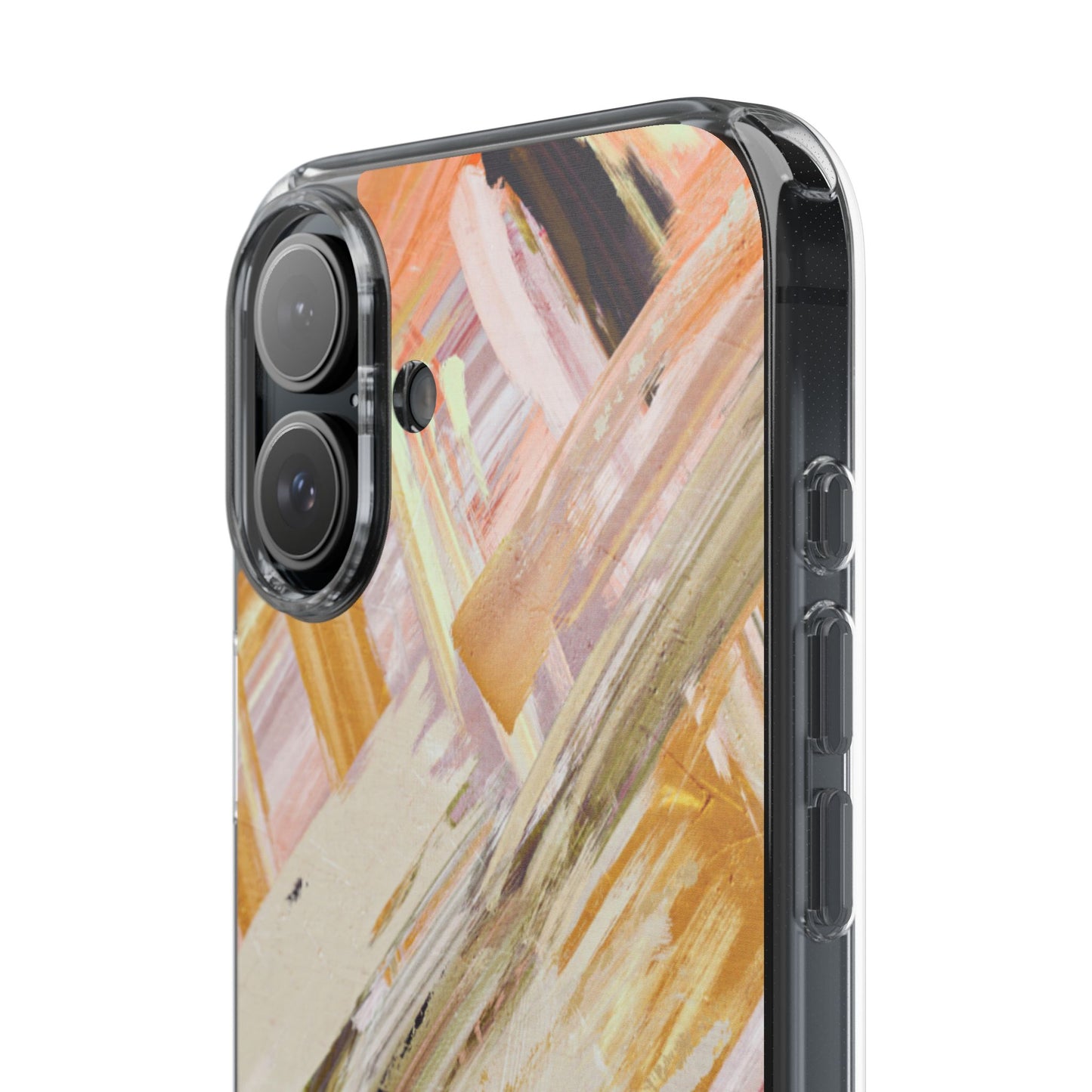 Clear Phone Case – Brush & Bronze