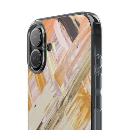 Clear Phone Case – Brush & Bronze