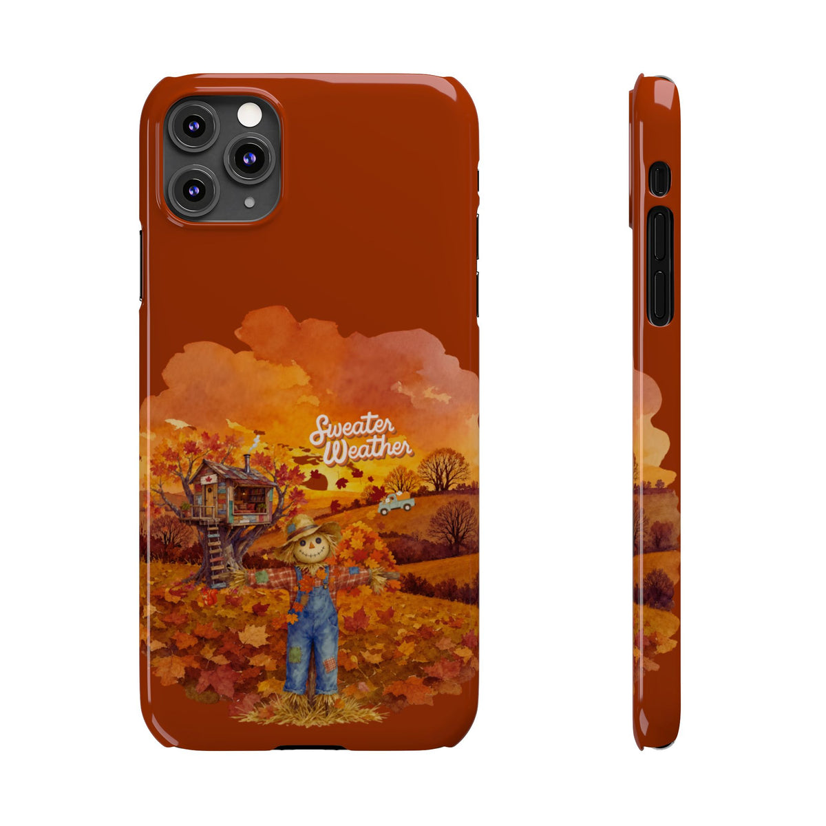Slim Phone Case – Sweater Weather – Compatible with iPhone 11–17 Series