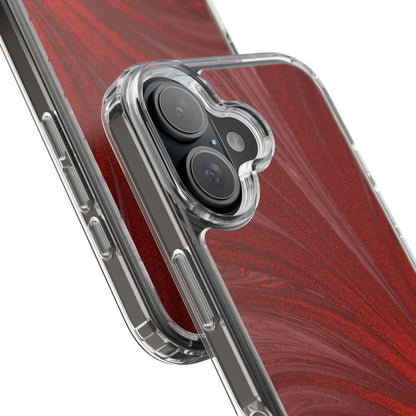 Clear Phone Case – Crimson Current
