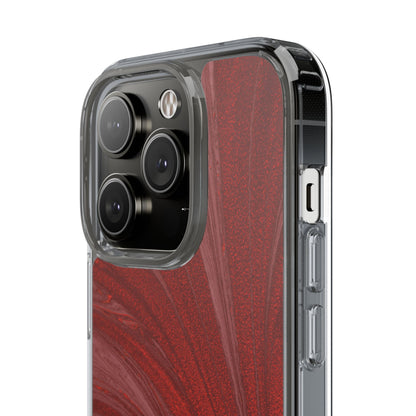 Clear Phone Case – Crimson Current
