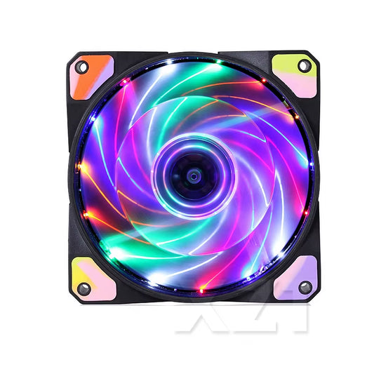 Newest Hot Colorful LED 120Mm LED Ultra Silent Computer PC Case Fan 15 Leds 12V with Rubber Quiet Molex Connector Cooling Fan
