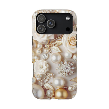 Wireless-Charging Compatible Case – Ivory Opulence