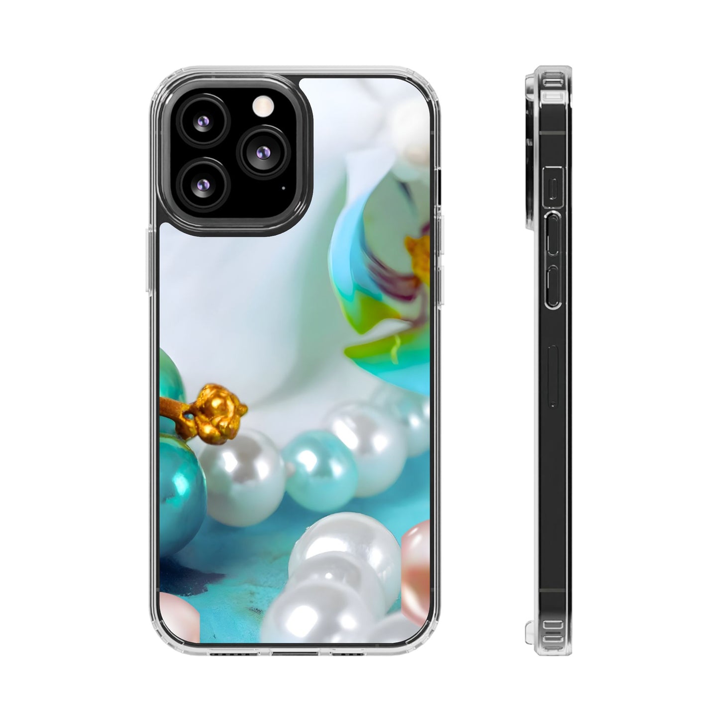 Clear Magnetic Phone Case – Mermaid's Pearl