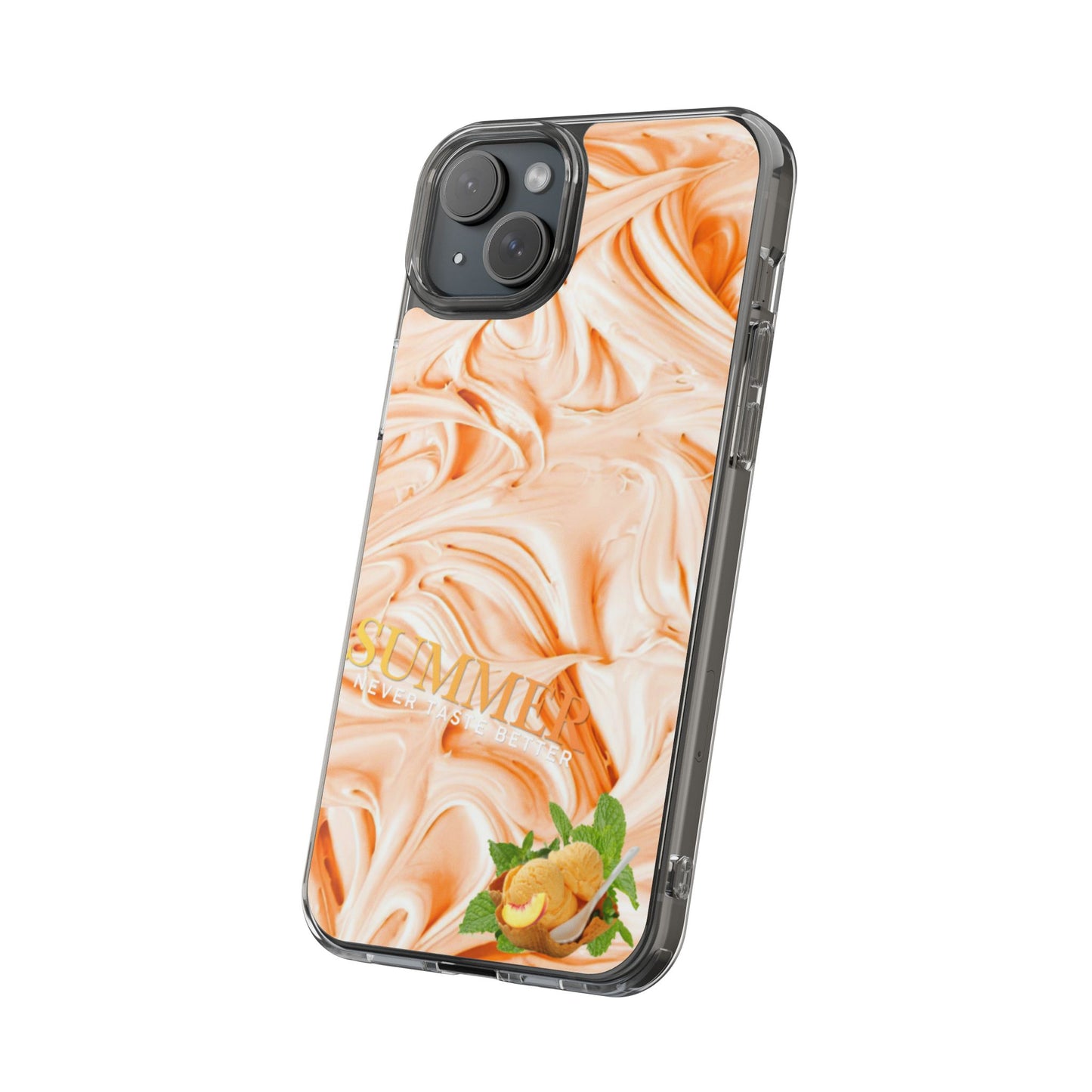Clear Phone Case – Peach Sorbet
