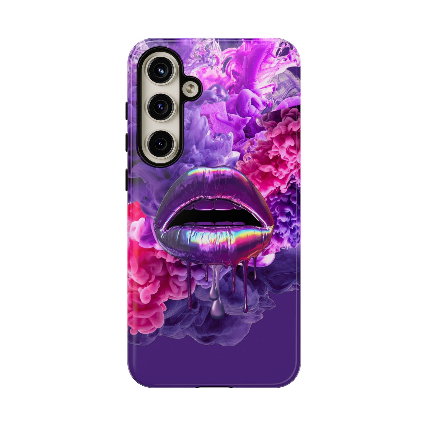 Protective Phone Case – Purple Haze Lips