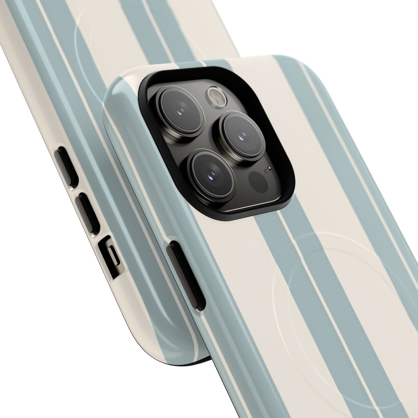 Protective Magnetic Phone Case - Coastal Stripe