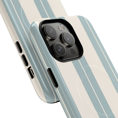 Protective Magnetic Phone Case - Coastal Stripe