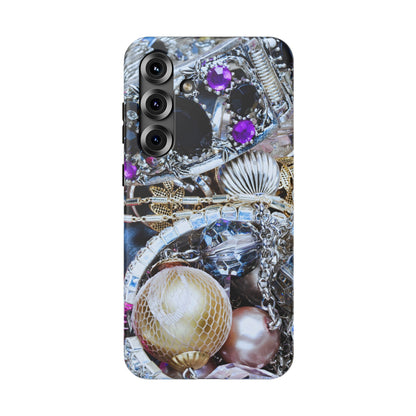 Impact-Resistant Phone Case – Chrome Jewel