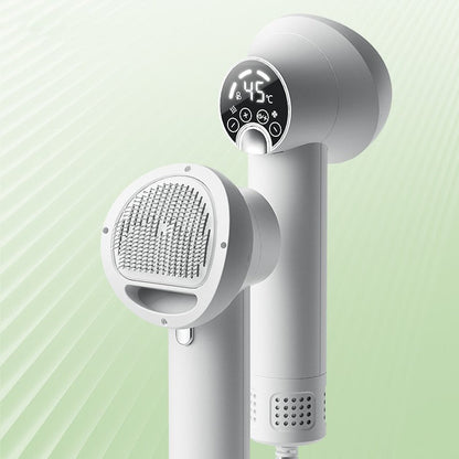 Smart Pet Hair Dryer - Silent Grooming Blow Dryer with Comb for Dogs & Cats (Safe & Gentle)