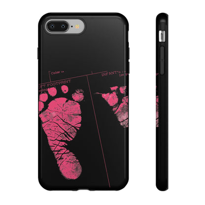 Protective Phone Case – Mom’s Little Pink Footprints