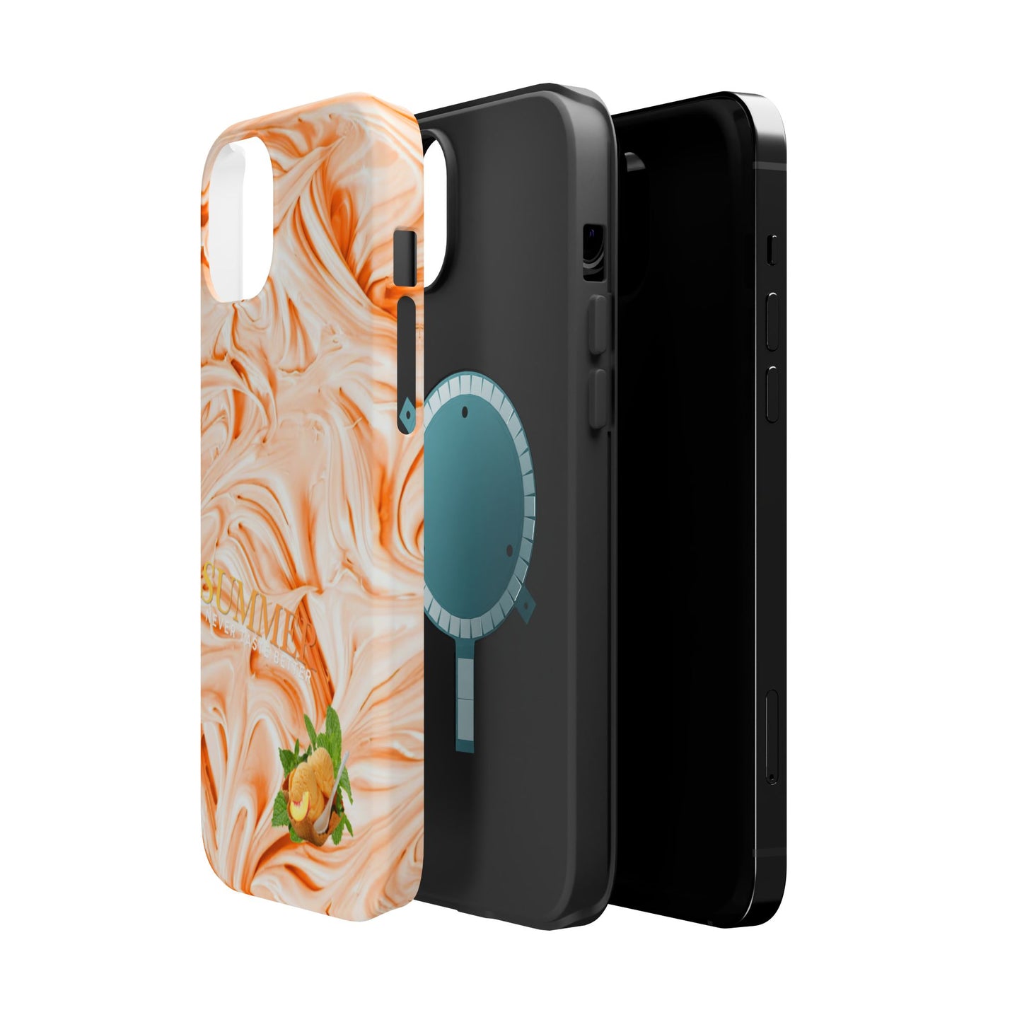 Wireless-Charging Compatible Case – Peach Sorbet