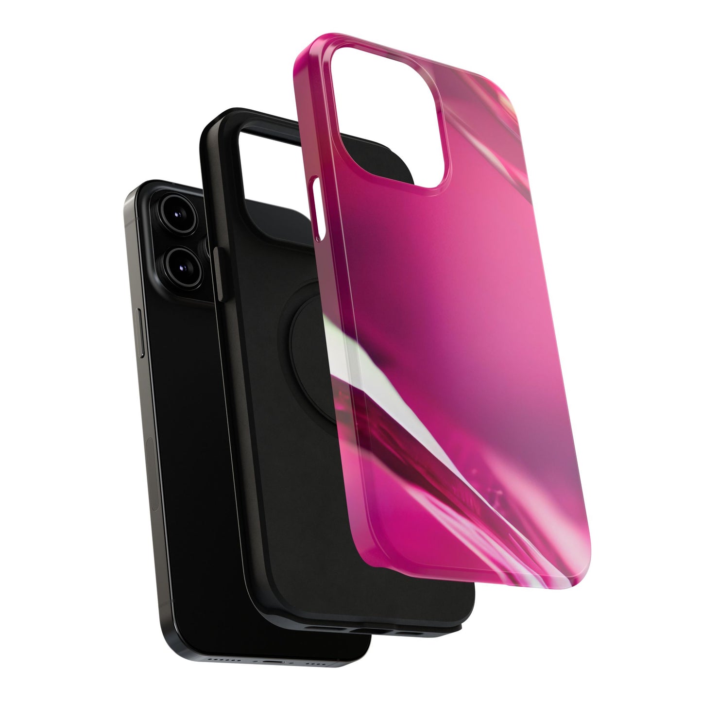 Impact-Resistant Phone Case – Magenta Motion