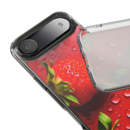 Clear Phone Case – Strawberry Drip