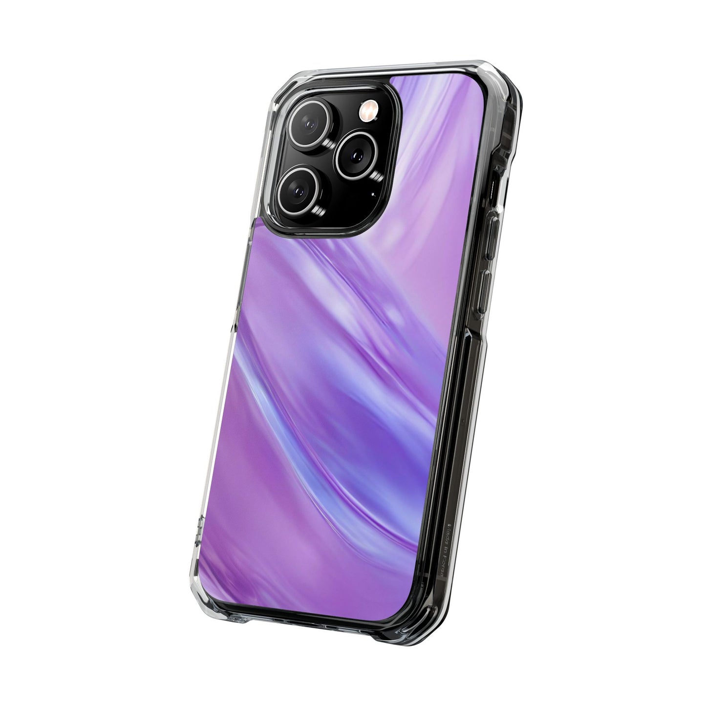 Clear Magnetic Phone Case – Lavender Wave
