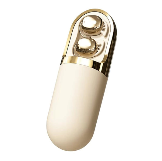 Massage Vibe Earbuds S13 – Bluetooth In-Ear Wireless Earbuds with Built-In Mic, Touch Controls, USB-C Charging, Water-Resistant, Vibration Massage Charging Case, Up to 3H Talk Time