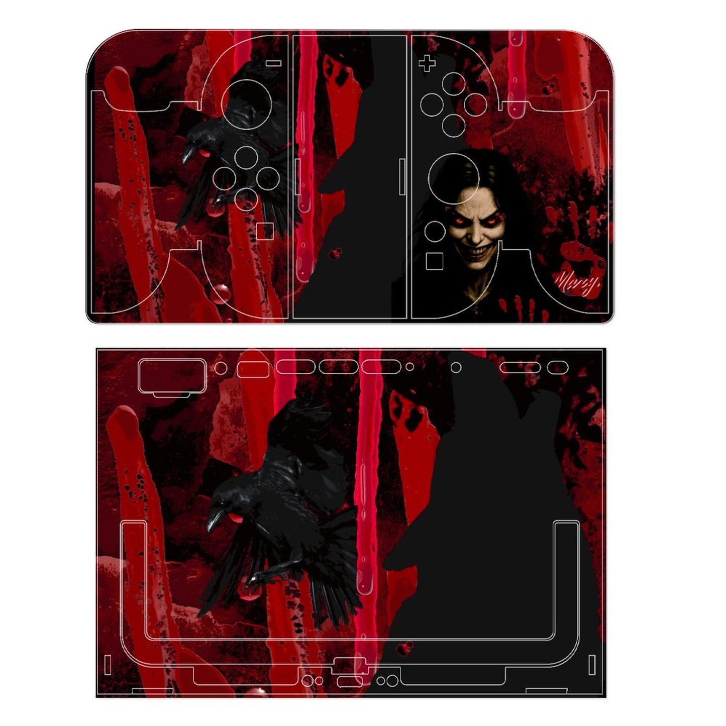 Console Skin Kit – Queen of the Scream – Compatible with Nintendo Switch 2