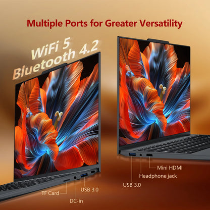 2025 Gaming Laptop,Narrow Bezel 15.4 Inch Laptop Computer with N150 Processor(Up to 3.6Ghz) 16GB RAM 1TB SSD FHD Premium Laptop,Wifi 5,BT 4.2,Fingerprint Unlocking,Backlit Keyboard, Win 11 Pro