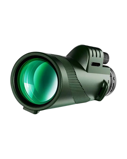 80x100 HD Monocular with Smartphone Adapter - Long Range Telescope for Camping & Outdoor