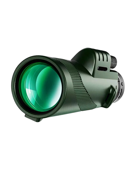 80x100 HD Monocular with Smartphone Adapter - Long Range Telescope for Camping & Outdoor