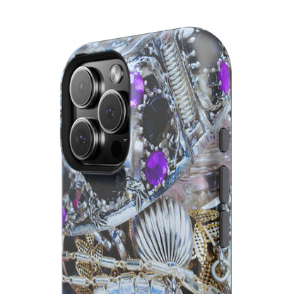 Impact-Resistant Phone Case – Chrome Jewel