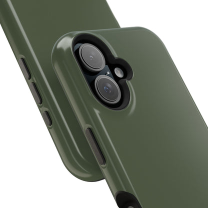 Wireless-Charging Compatible Case – Cabin Green – Compatible with iPhone 13–17 & Samsung Galaxy S25–S26 Series