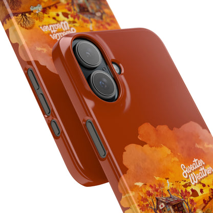 Slim Phone Case – Sweater Weather – Compatible with iPhone 11–17 Series