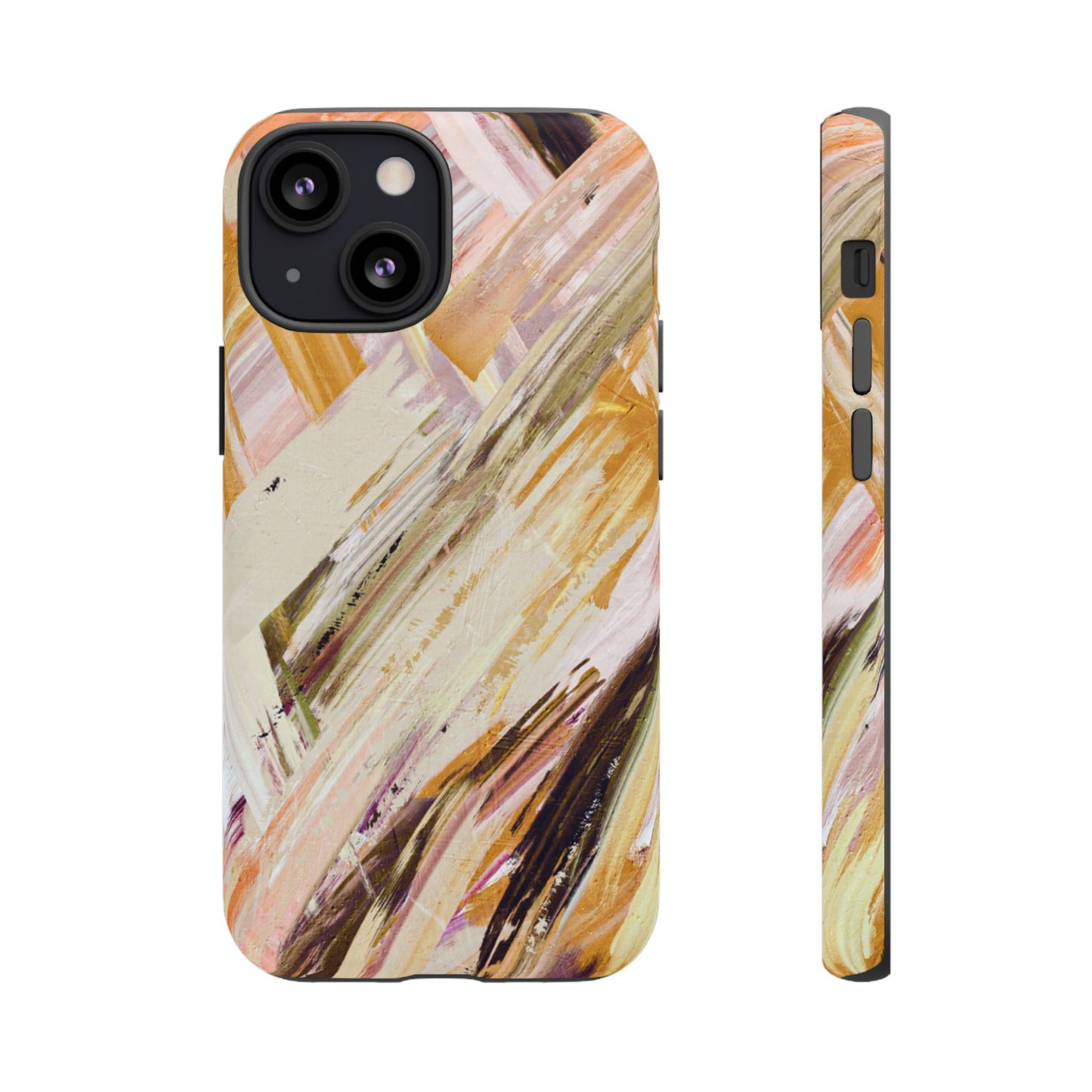 Protective Phone Case – Brush & Bronze