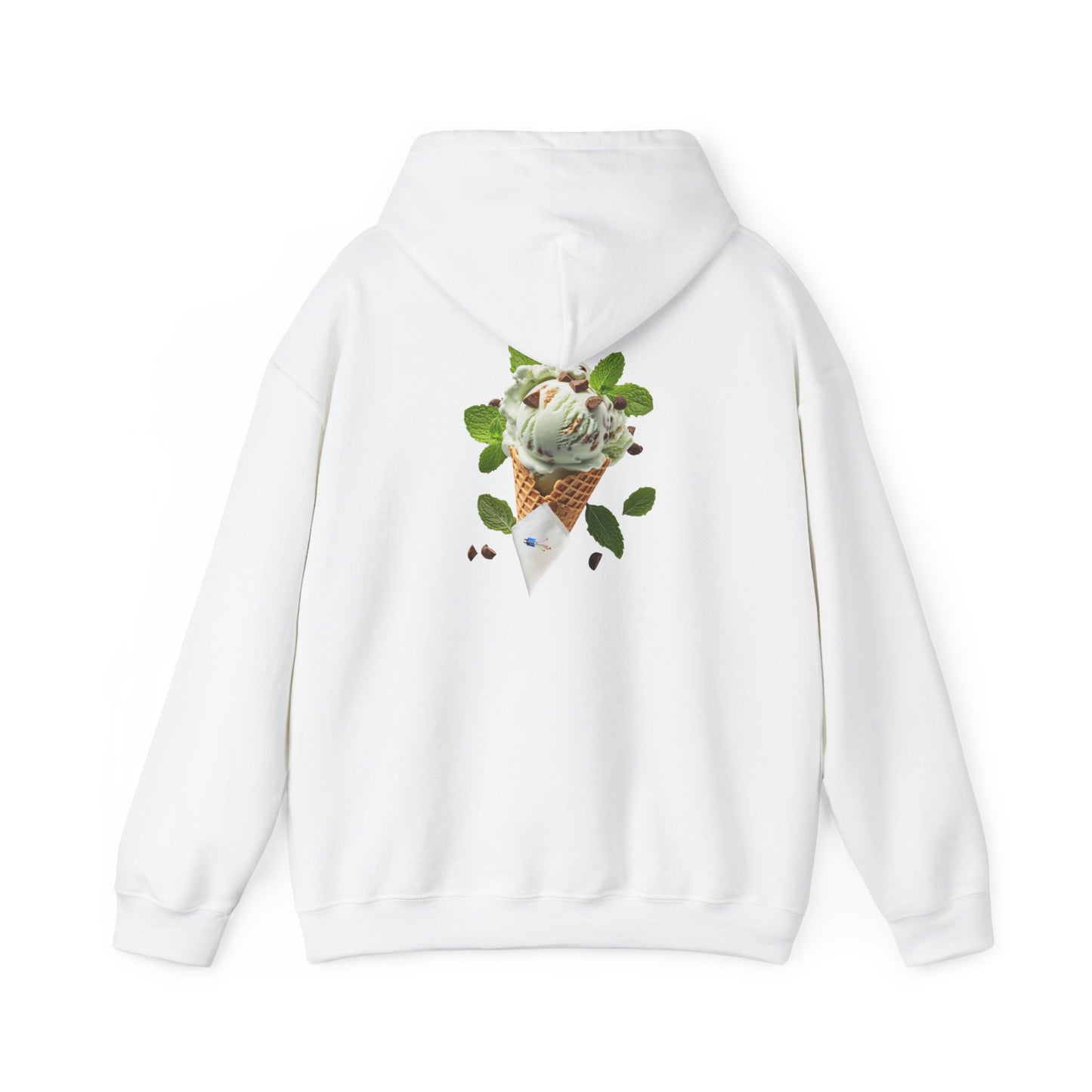 Pullover Hoodie – Never a Bad Connection Mint Ice Cream Design