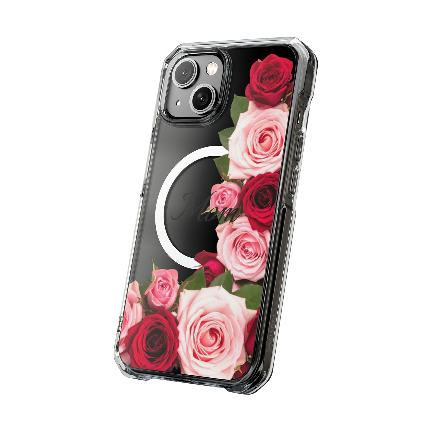 Clear Magnetic Phone Case – Mom’s Rose Bouquet