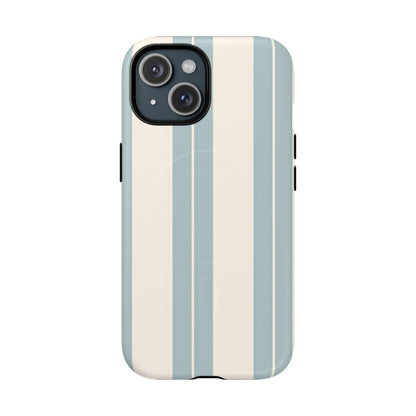 Protective Magnetic Phone Case - Coastal Stripe