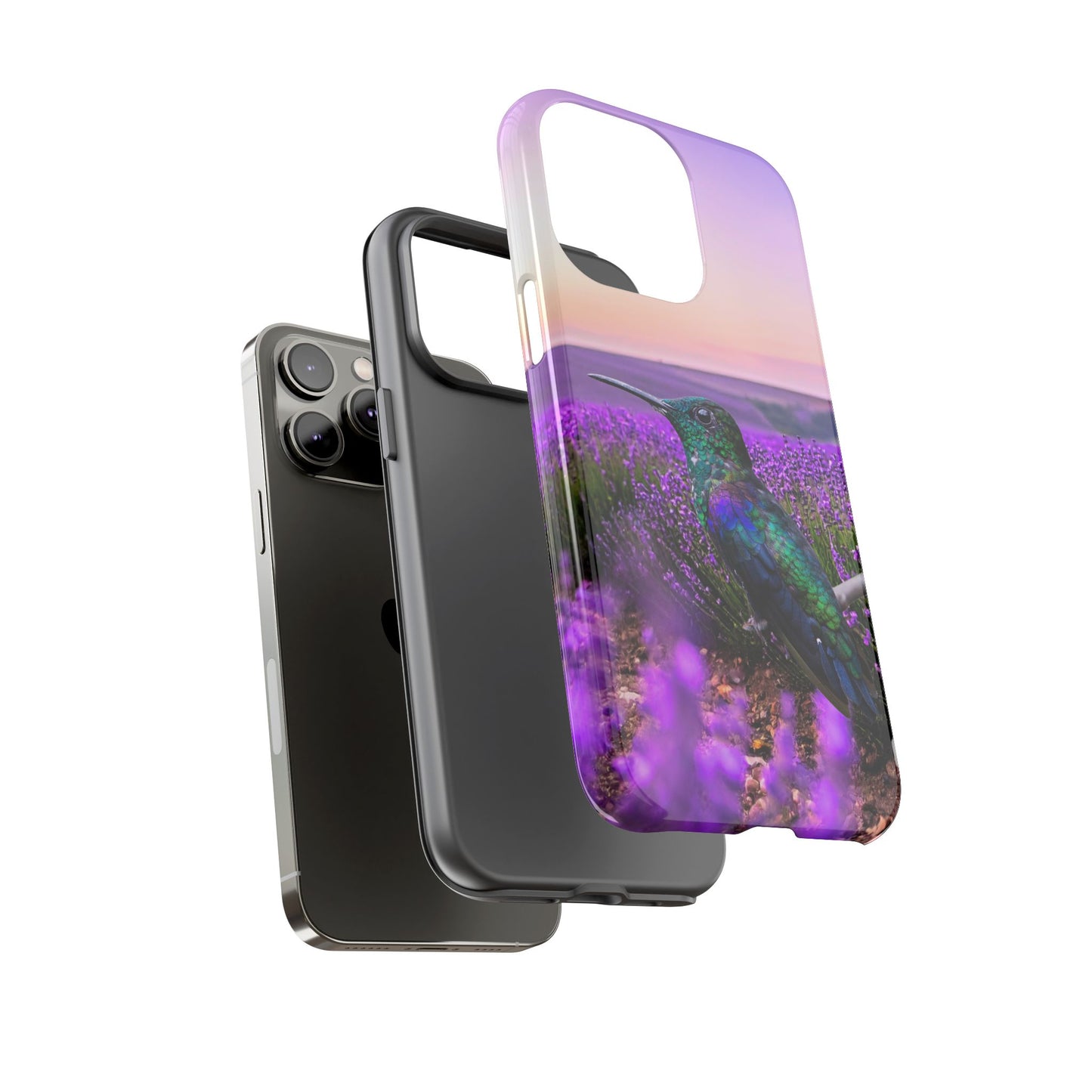 Protective Phone Case – Hummingbird Reverie