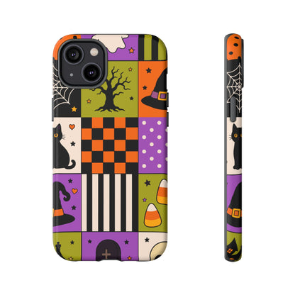 Protective Phone Case – Spooky Patchwork