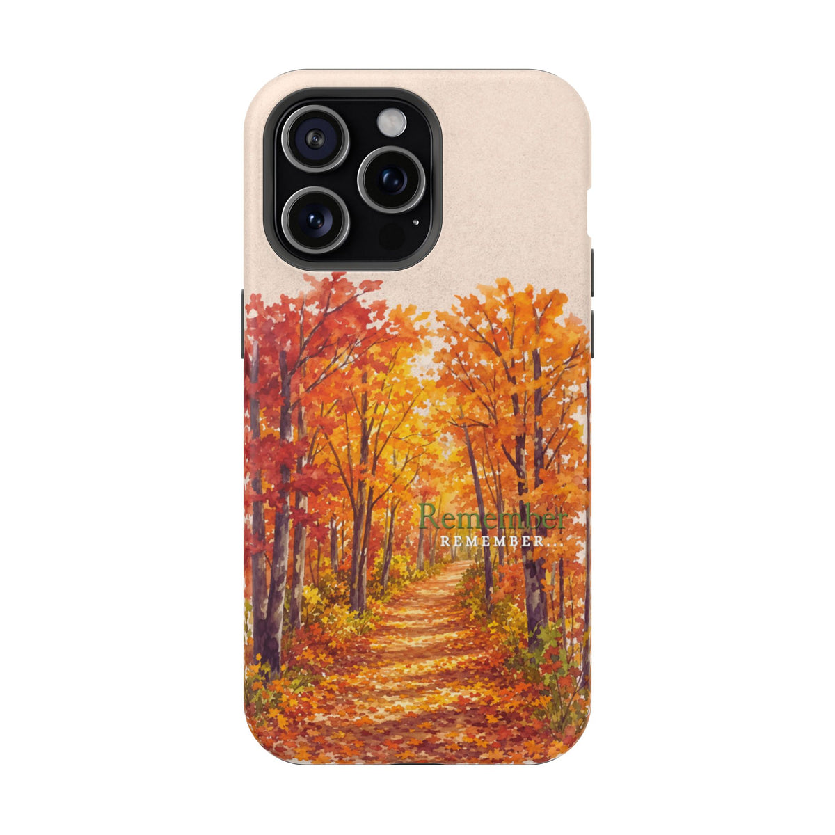 Wireless-Charging Compatible Case – Autumn Remembered – Compatible with iPhone 13–17 & Samsung Galaxy S25–S26 Series