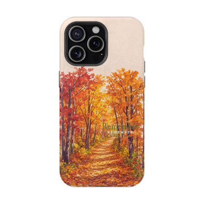 Wireless-Charging Compatible Case – Autumn Remembered – Compatible with iPhone 13–17 & Samsung Galaxy S25–S26 Series