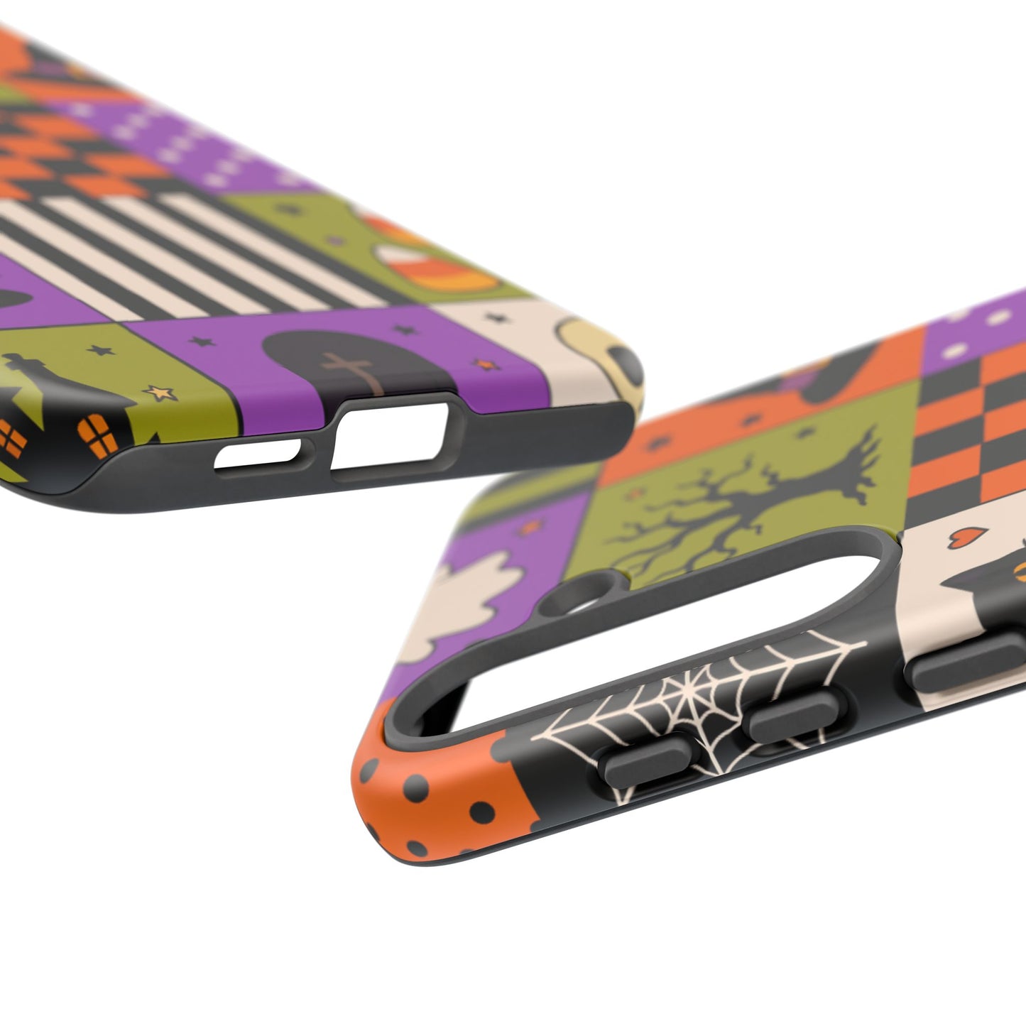 Protective Phone Case – Spooky Patchwork