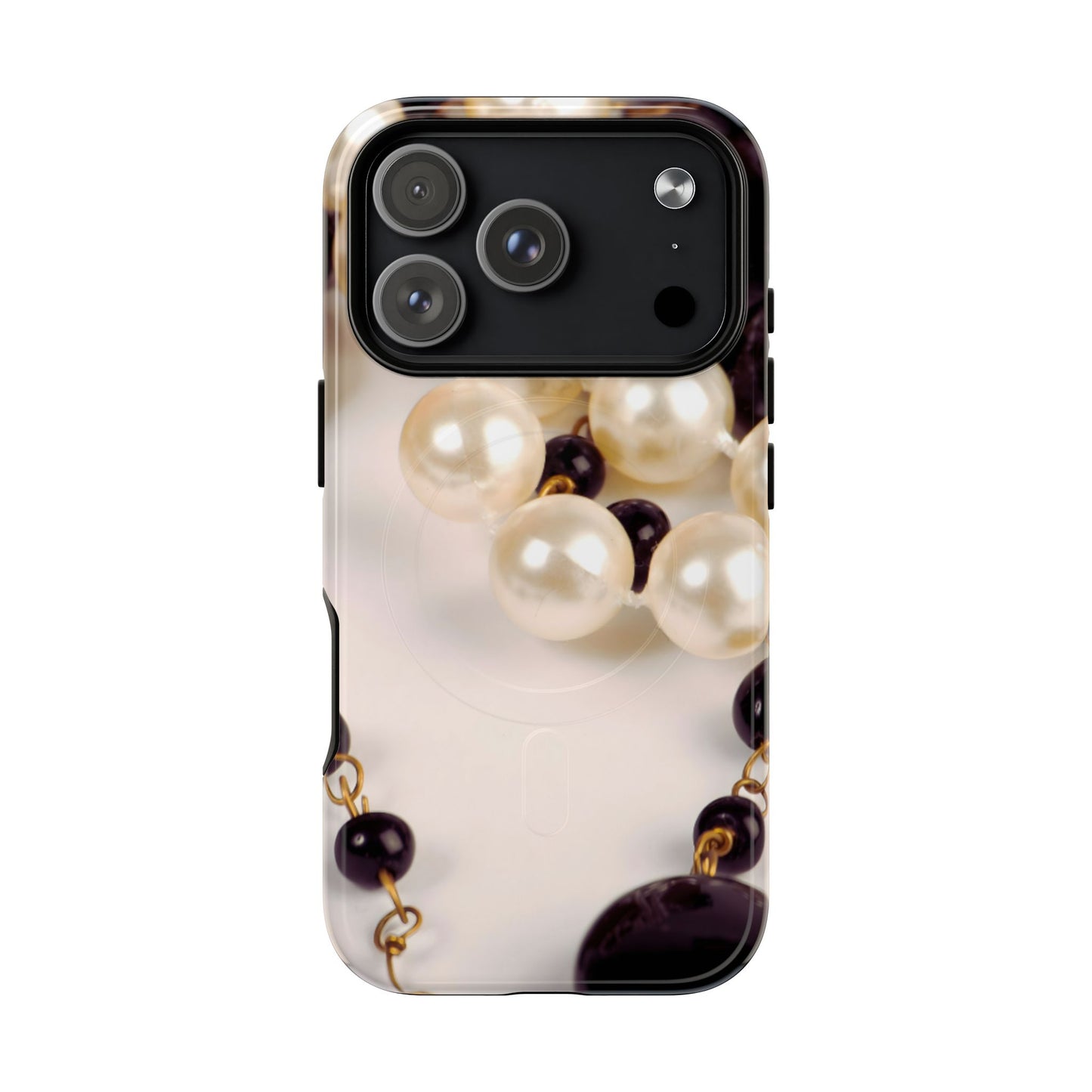 Protective Magnetic Phone Case – Noir Pearl