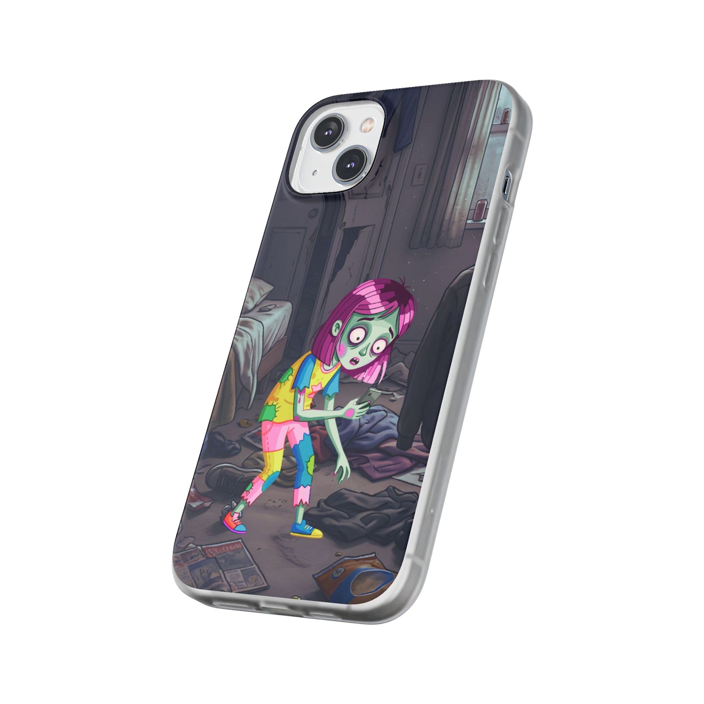 Zombie Girl Phone Case — Cute Creepy Cartoon Phone Cover