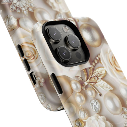 Protective Magnetic Phone Case – Ivory Opulence