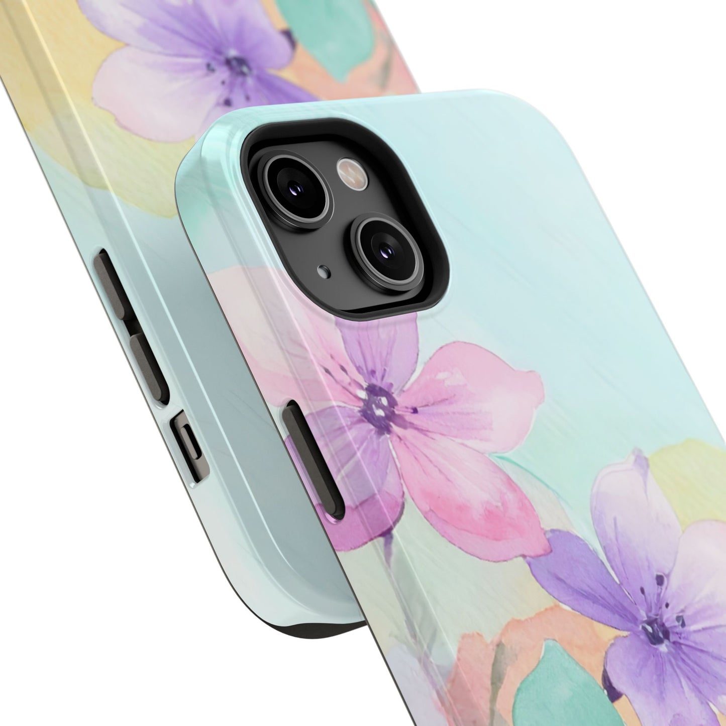 Impact-Resistant Phone Case – Water Petal