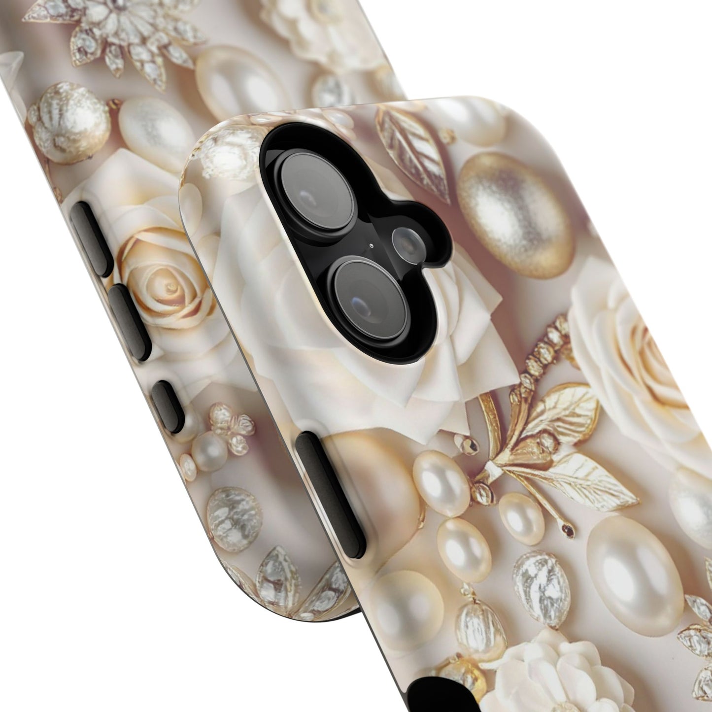 Impact-Resistant Phone Case – Ivory Opulence