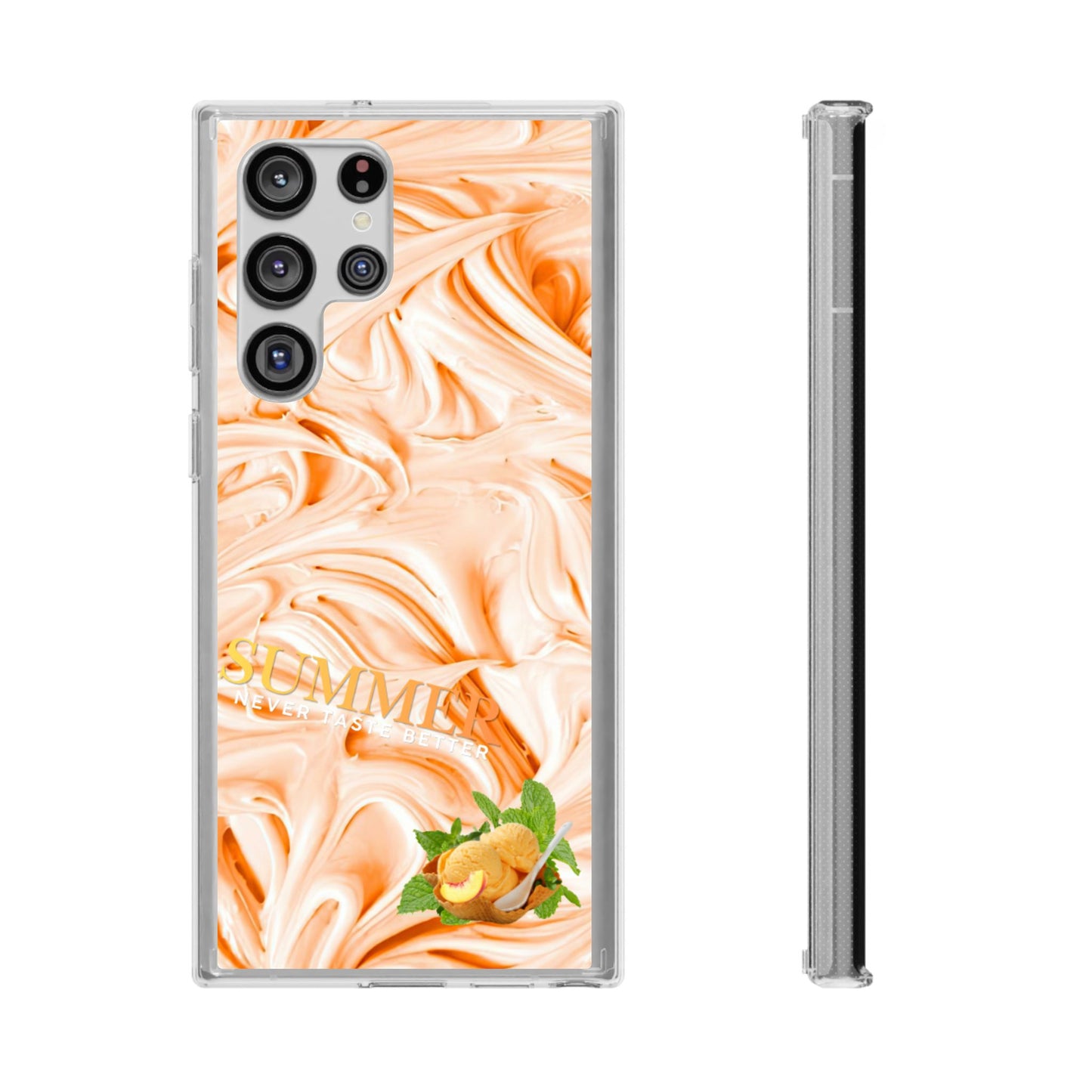 Clear Phone Case – Peach Sorbet