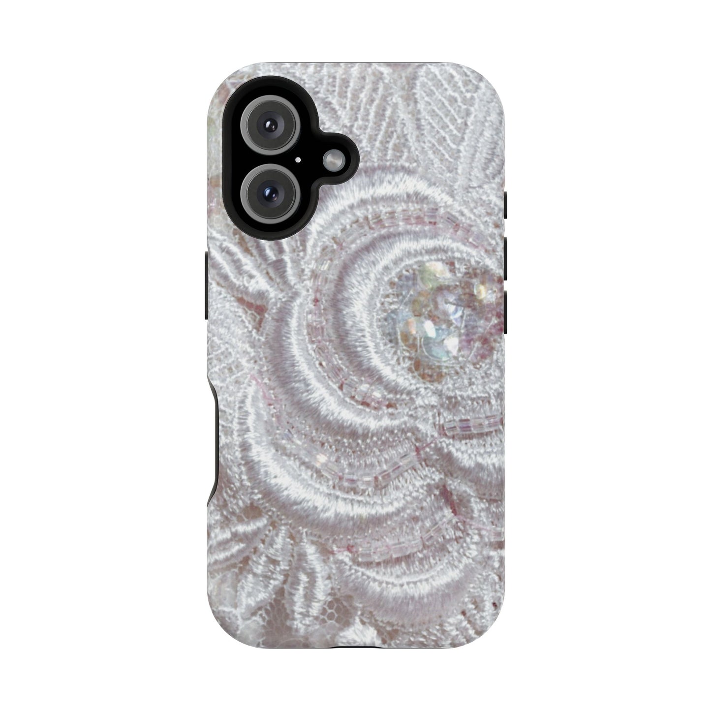 Wireless-Charging Compatible Case – Lace Veil