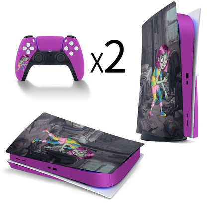 Console Skin Kit – Game Over – Compatible with PlayStation 5 Disc Edition