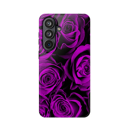 Wireless-Charging Compatible Case – Amethyst Roses