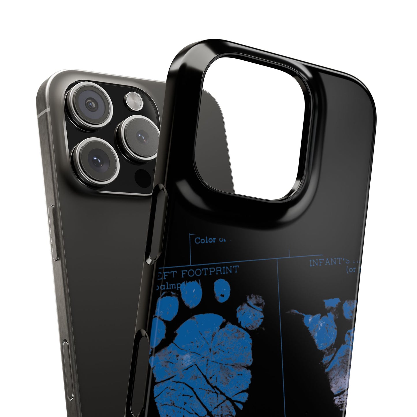 Snap Phone Case – Mom’s Little Blue Footprints