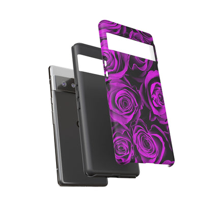 Protective Phone Case – Amethyst Roses